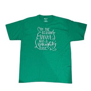 Gildan Youth XL Christmas Graphic Tee – “I’m the Reason Santa Has a Naughty List